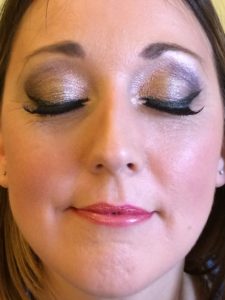 Gold and bronze Special Occasion Makeup Chippenham
