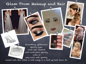 silver grey glam prom mood board.001